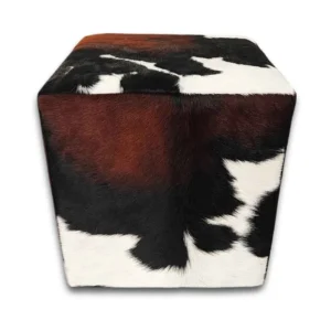 Kuhfell Hocker tricolore H101