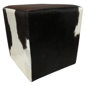 Kuhfell Hocker tricolor, H11