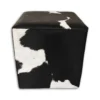 Kuhfell Hocker schwarz weiss, H104