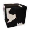 Kuhfell Hocker schwarz weiss, H104