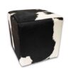 Kuhfell Hocker schwarz weiss, H201