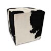 Kuhfell Hocker schwarz weiss, H09