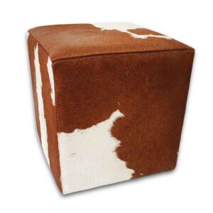peau de vache Tabouret marron et blanc, H200