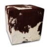 peau de vache Tabouret marron et blanc, H205