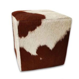 peau de vache Tabouret marron et blanc, H207
