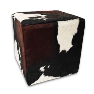 peau de vache Tabouret tricolore, H112
