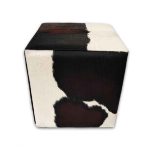 peau de vache Tabouret tricolore H100