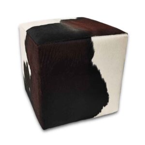 peau de vache Tabouret tricolore, H204