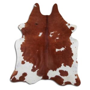 peau de vache - Fran, marron et blanc, authentique et d&eacute;corative